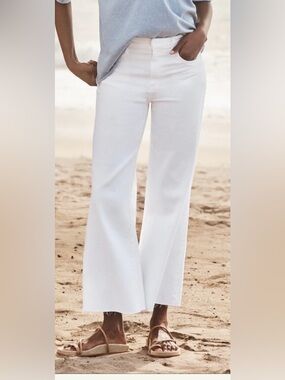 Frank & Eileen Ivory Wide-Leg Galway Jeans